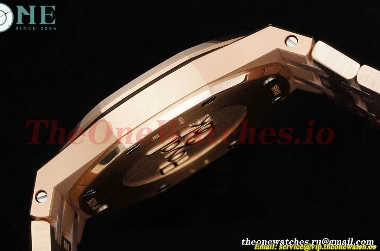 White JJF Diamond 33mm RG Swiss RG Qtz Oak Royal Ladies 0103